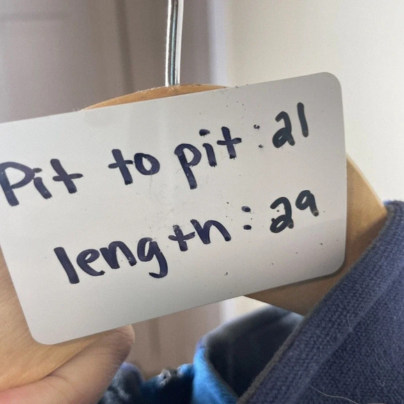 The North Face Mens Size Large Blue Color Block Zip Up Sweater Jacket - Picture 8 of 10